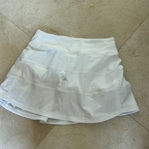 White Lululemon Tennis skirt
